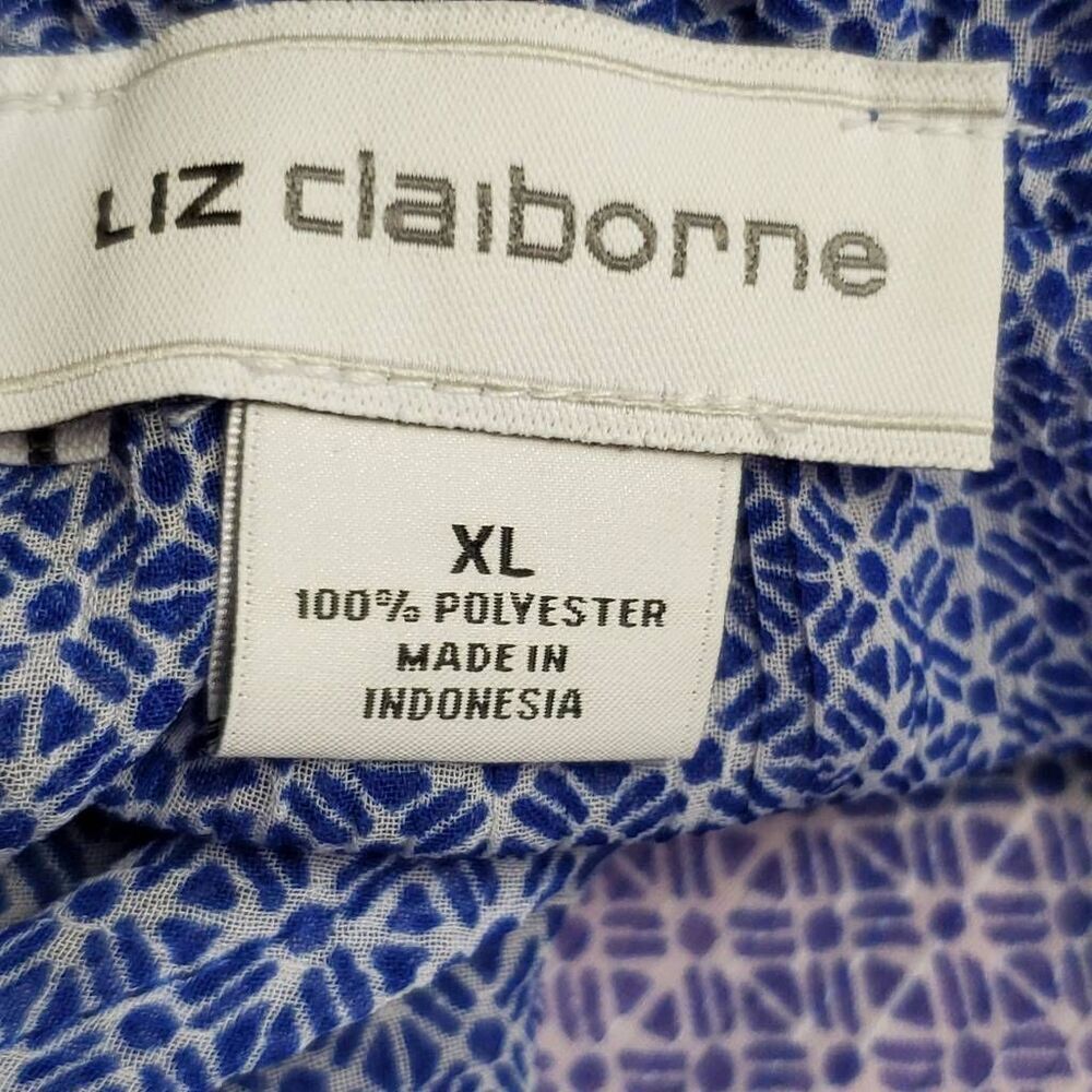 Liz Claiborne XL Blue Top - Picture 5 of 6